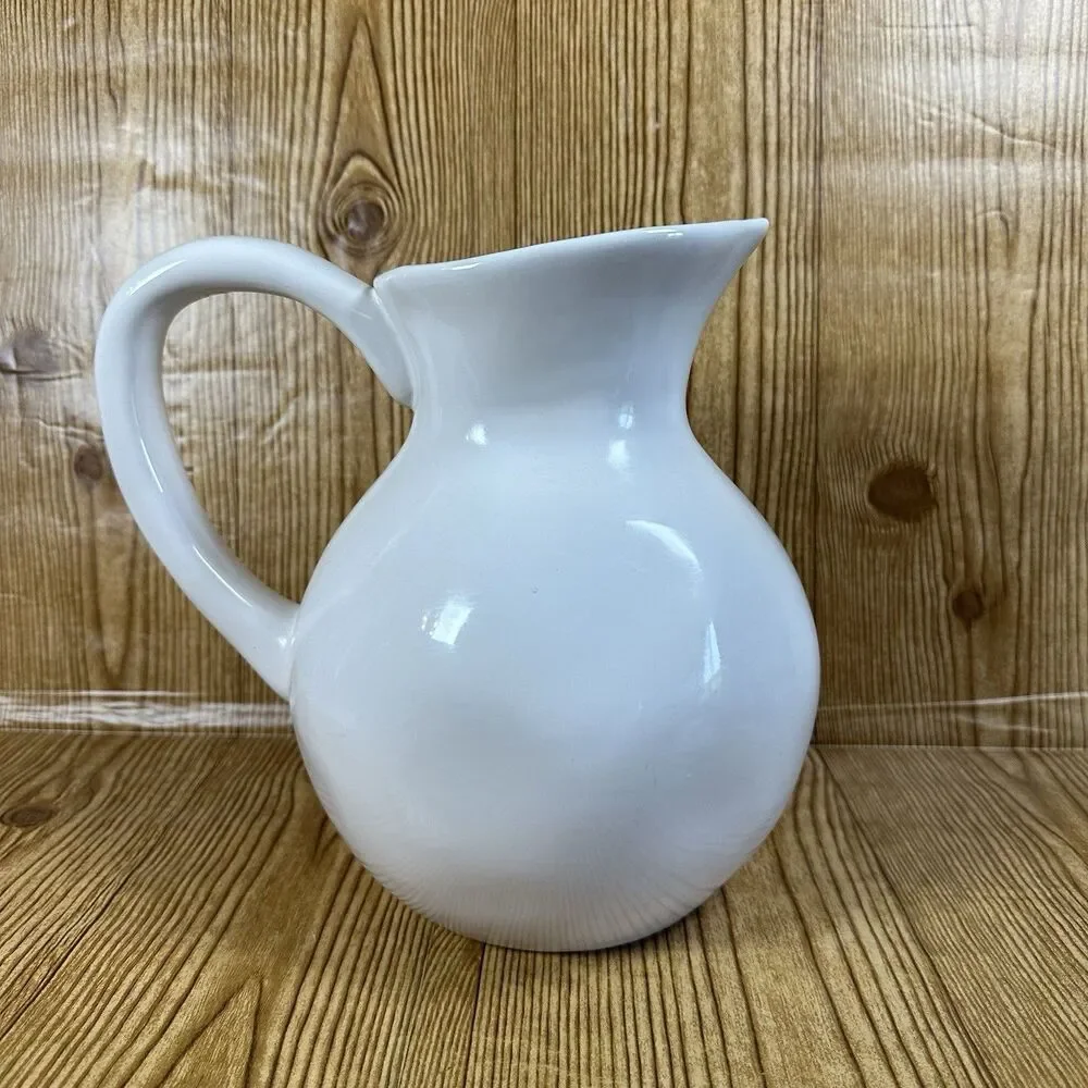Rae Dunn Artisan Collection Drink‎ Pitcher  10” Tall Ceramic Approx 60 Oz - Picture 3 of 10